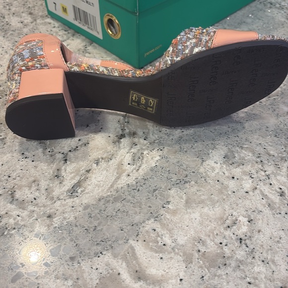 J.Renee Women's Pebble Beach Sandals - Pastel Multi - Picture 4 of 5